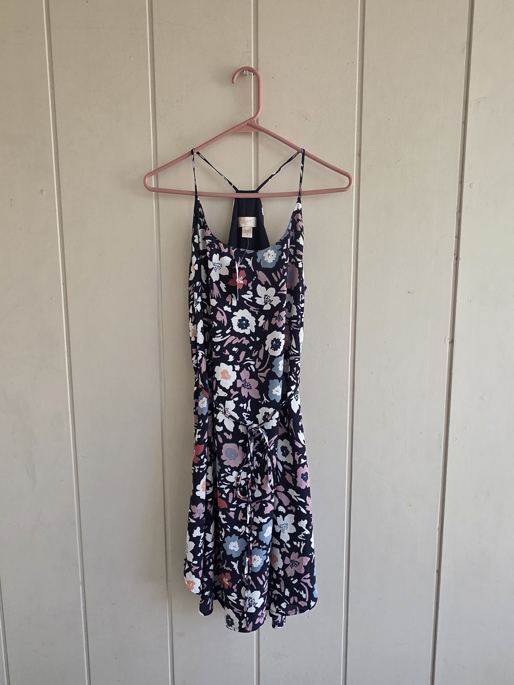 Ann Taylor Loft Racerback Floral Swing Dress Multicolor New With Tags Small